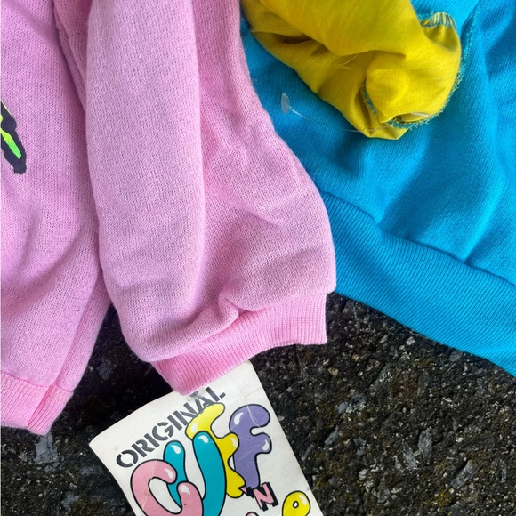 VINTAGE GIRLS SIZE 10 COLORFUL CUFF N COLLAR LAND N SEA SWEATERS 2 PC BUNDLE - Picture 4 of 11